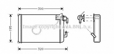 AVA QUALITY COOLING iv6013 -  Теплообменник, отопление салона
